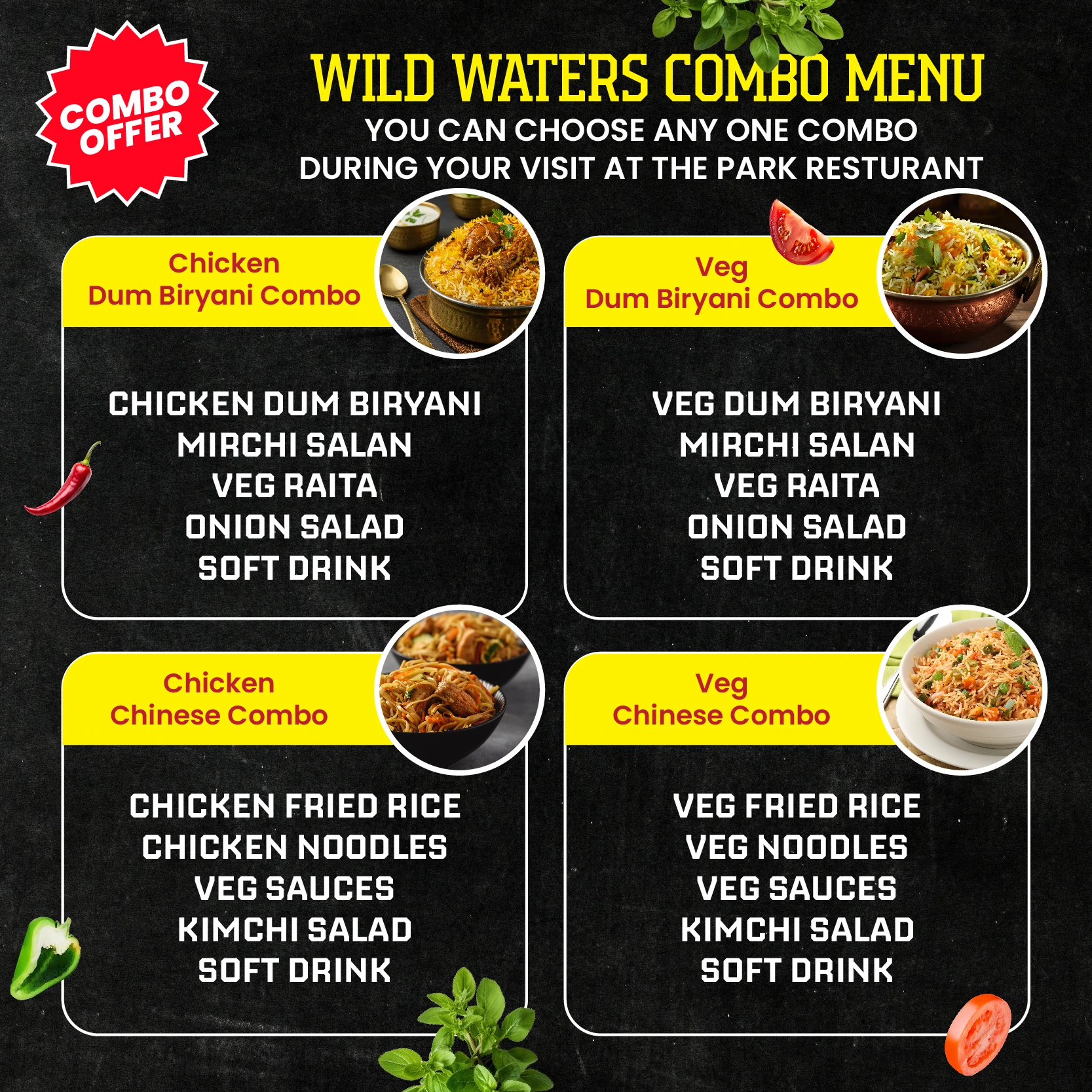 Food Combos Menu