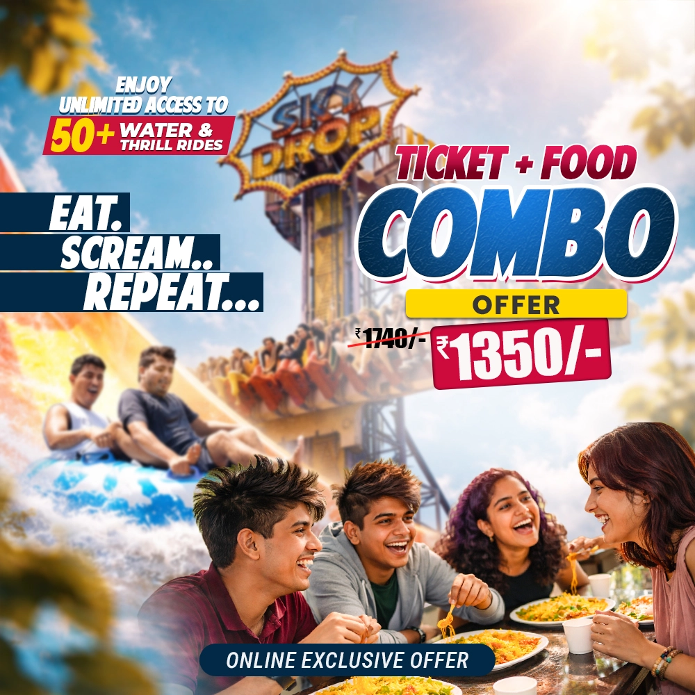 Ticket + Combo Meal on Weekdays - Unlimited Access to 50+ Rides