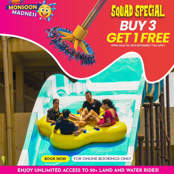 Buy 3 Tickets, Get 1 FREE!